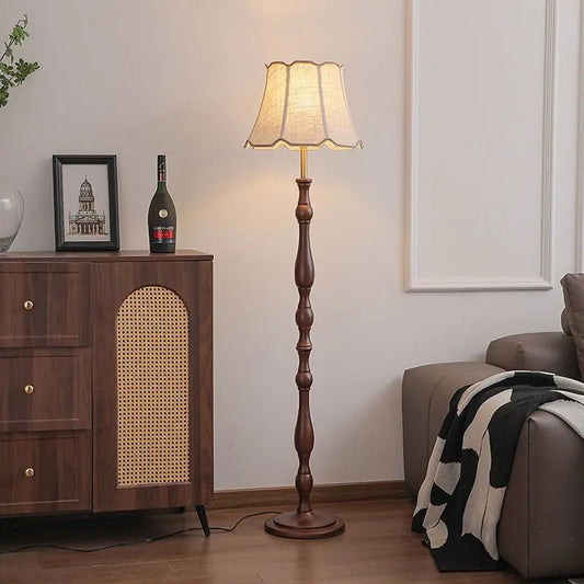 Heirloom Wood Turned Floor Lamp