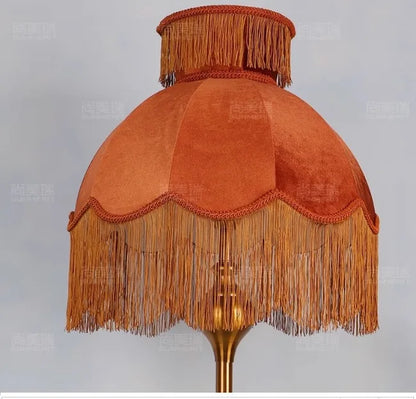 French Parlour Velvet Tassel Floor Lamp