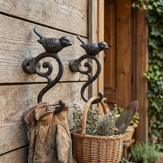 Cast Iron Bird Hook