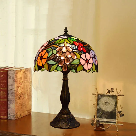 Tiffany Stained Glass Lamp - Aegean Eden